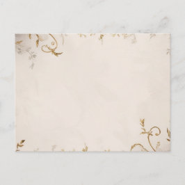 florale Einladung Postkarte