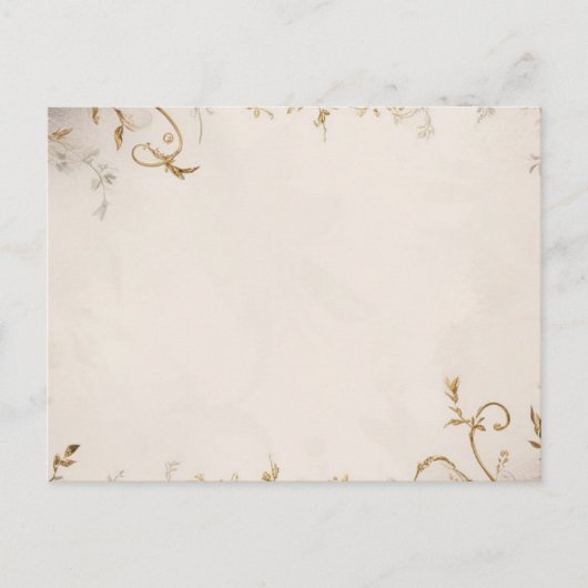 florale Einladung Postkarte (Vorderseite)