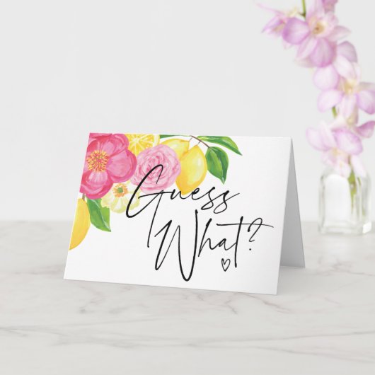 Florale Einschätzung Was Schwangerschaft Ankündigu Karte (Orchidee)