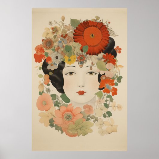 Florale Eleganz Poster (Vorne)