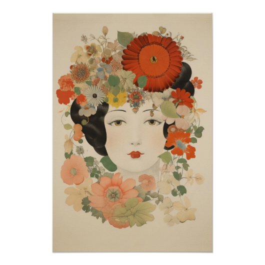 Florale Eleganz Poster (Vorderseite)
