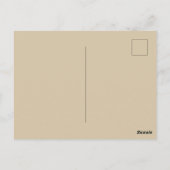 Florale Eleganz Postkarte (Rückseite)