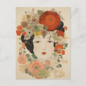 Florale Eleganz Postkarte (Vorderseite)
