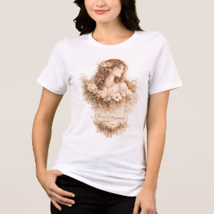 Florale Eleganz Tri-Blend Shirt