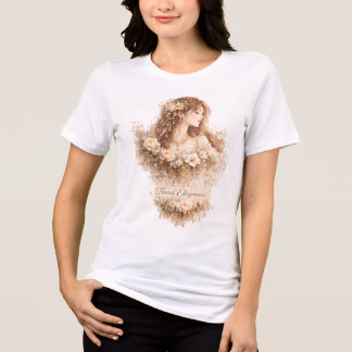 Florale Eleganz Tri-Blend Shirt