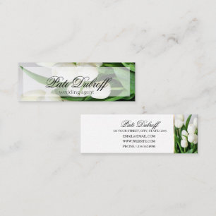 Florale Eleganz: Zeitlose Hochzeiten Kuratieren Mini Visitenkarte