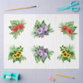 Florale Elemente für Decoupage-Handwerk Seidenpapier (Basteln)