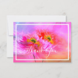 Florale Fantasie danke Karte