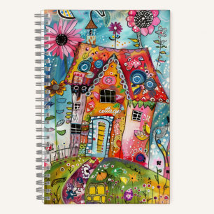 *~* Florale Fantasie Whimsical AN1 Fröhliche Farb Notizblock