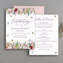 Florale Feier des Lebens - Ablauf der Trauerfeier