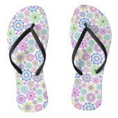 Florale Flip Flops Badesandalen (Fußbett)