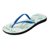 Florale Flip Flops Badesandalen (Schrägansicht)