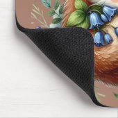 Florale Fuchs Botanische Waldkunst Mousepad (Ecke)