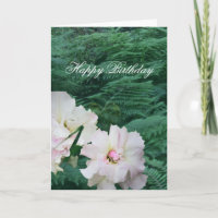 Florale Gardenie und Farn "Alles Gute zum Geburtst