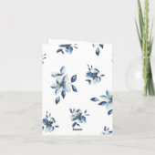 Florale Geburtstagskarte für sie Karte (Rückseite)