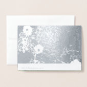 florale Geburtstagskarte mit Text Folienkarte (Rückseite mit Umschlag)