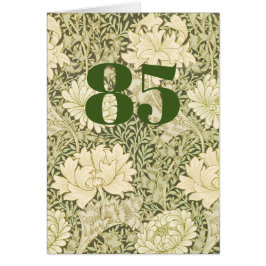 Florale Geburtstagskarte zum 85. Geburtstag gefalt