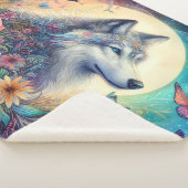 Florale Geist: Der Wolf in Blüte Sherpadecke (3/4)