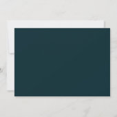 florale geometrische Hochzeits-Detailkarte Einladung (Rückseite)