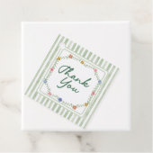 Florale grüne Dankeschön-Anhänger Geschenkanhänger (Beispiel)