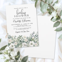 Florale Grünpflanzen Eukalyptus Babyparty