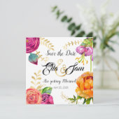 Florale Hochzeit mit Spaß (Stehend Vorderseite)