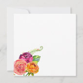 Florale Hochzeit mit Spaß (Rückseite)