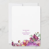 Florale Hochzeit Speichern Sie die Datumskarte Save The Date (Rückseite)