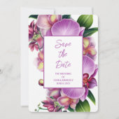 Florale Hochzeit Speichern Sie die Datumskarte Save The Date (Vorderseite)