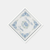 Florale Hochzeitsdusche Servietten – Benutzerdefin (Ecke)