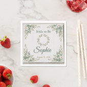 Florale Hochzeitsdusche Servietten – Benutzerdefin (Beispiel)