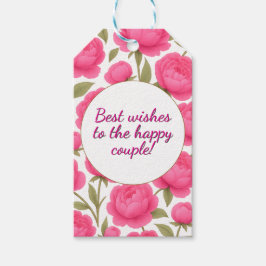 Florale Hochzeitsgeschenkkarte Geschenkanhänger