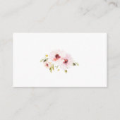 Florale Hochzeitsregister-Einlage mit QR-Code Begleitkarte (Rückseite)