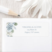 Florale Hochzeitsrücksendeadresse (Insitu)