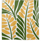 Florale Illustration Duschvorhang (Vorderseite)