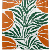 Florale Illustration Duschvorhang (Vorderseite)