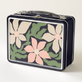 Florale Illustration Metall Brotdose (Vorderseite)