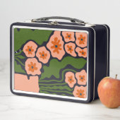 Florale Illustration Metall Brotdose (Beispiel)