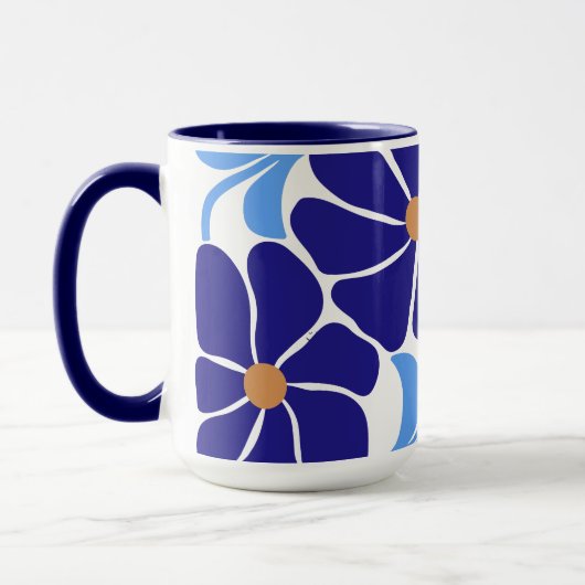 Florale Illustration Tasse (Links)