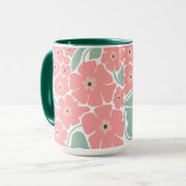 Florale Illustration Tasse (Vorderseite Links)