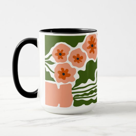 Florale Illustration Tasse (Links)