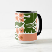 Florale Illustration Tasse (VorderseiteRechts)