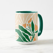 Florale Illustration Tasse (VorderseiteRechts)