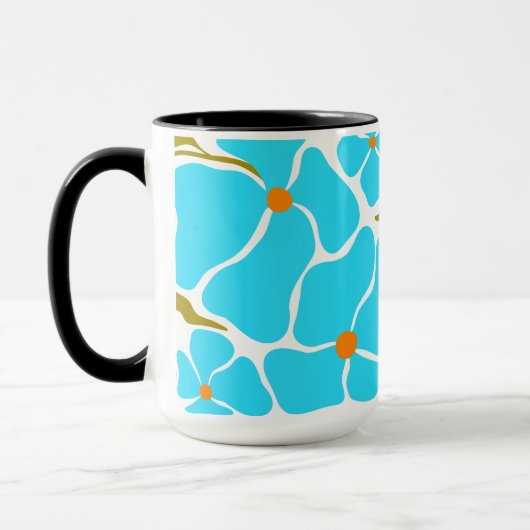 Florale Illustration Tasse (Links)