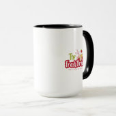 Florale Illustration Tasse (VorderseiteRechts)