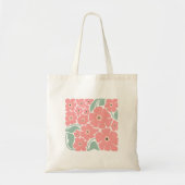 Florale Illustration Tragetasche (Vorne)