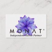 florale Kardinalkarte Visitenkarte (Rückseite)