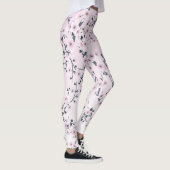 Florale Kirschblüten Rosa Leggings (Rechts)