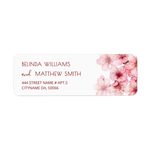 Florale Kirschblüten Rosa Weiß | Hochzeit (Vorne)