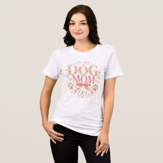 Florale Kokette in meiner Dog Mom Ära Tri-Blend Shirt